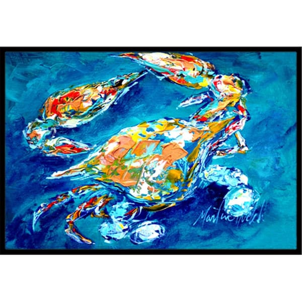 Jensendistributionservices 18 x 27 In. By Chance Crab Indoor or Outdoor Mat MI2554197 - main